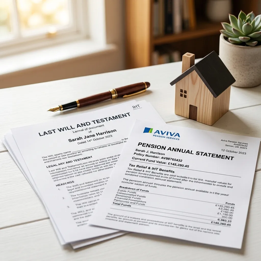 Pension and inheritance tax documents